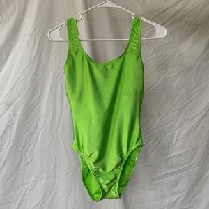 90's green one piece swim suit